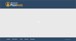 Desktop Screenshot of planholz.at